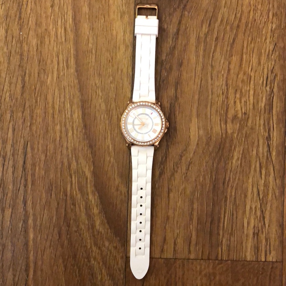 Juicy Couture white silicone watch